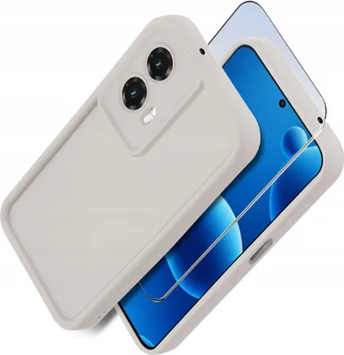 Immagine prodotto di Custodia in silicone opaco per Motorola Moto G35 5G + Protezione per lo schermo 9H