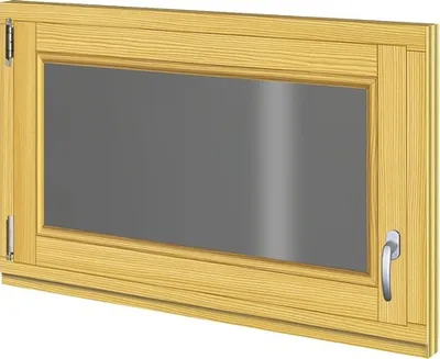 Produktbild von Holzfenster Fichte 980x580 mm DIN Links