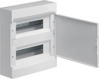 Zdjęcie produktu dla Hager Cosmos Rozdzielnica 2x12M n/t, IP40, drzwi pełne, 294 mm, 91 mm, 326,5 mm