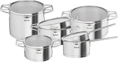 Produktbild von Tefal Kochgeschirr-Set 10-teilig Nordica Ss - H852SA56
