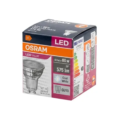 Produktbild von Osram LED STAR PAR16 6,9W/840 GU10 – Kaltweiß 60° (10er-Pack)
