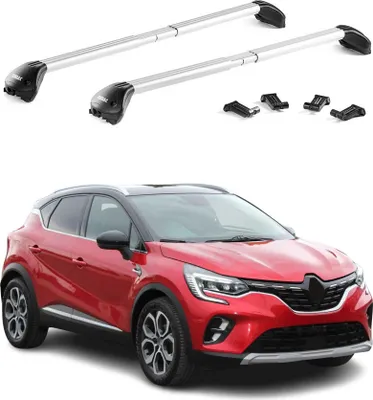 Image de Barres de toit transversales pour Renault Captur II 2019-2025 Alu Gris 2x ABE