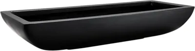 Image de VIVANNO Coupe décorative en fibre de verre ZOEY Coupe, anthracite mat - 49x19x8 cm