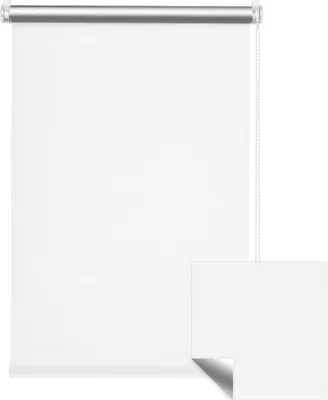 Produktbild von Verdunkelungsrollo Thermorollo Fenster Tenebra ohne Bohren Klemmfix 135x160cm weiß VICTORIA M