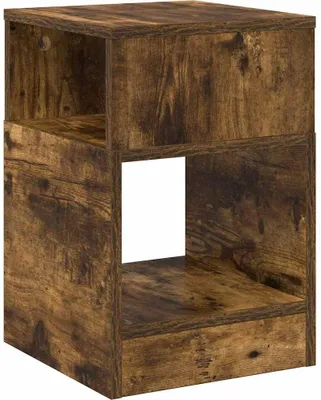 Immagine prodotto di vidaXL Tavolino in rovere fumé 30,5 x 30 x 45 cm Materiale in legno