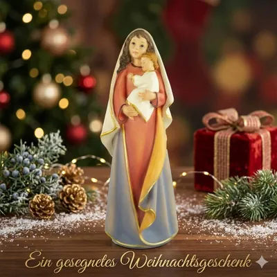 Produktbild von Heiligenfigur Maria mit Jesuskind groß, ca. 30 cm, K 089-30