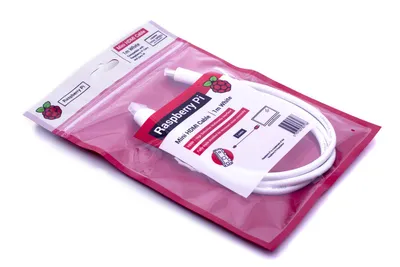 Produktbild von Raspberry Pi Mini HDMI zu HDMI 1M weiß