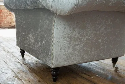 Produktbild von Chesterfield Sessel Fernseh Couch 1 Sitzer Sofa Textil Ohrensessel Stoff Couchen