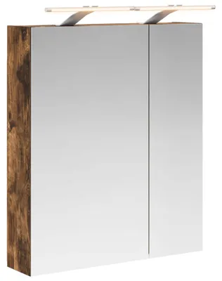 Immagine prodotto di Armadietto a specchio da bagno vidaXL in rovere affumicato 60 x 14,5 x 70 cm
