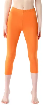 Image de Legging 3/4 pour femme Bellivalini en viscose BLV50-204 (orange, taille S)