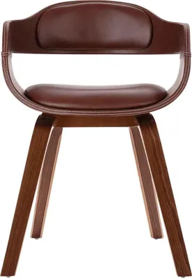 Obrázok produktu pre vidaXL Jedálenská stolička Brown Bent Wood and Faux Leather