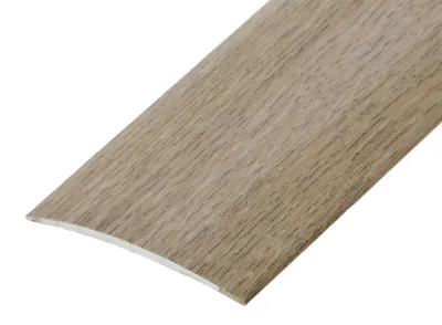 Zdjęcie produktu dla Profil progowy owalny aluminiowy 60x5,1mm klejony Cezar Dąb Jasny Mat 1m