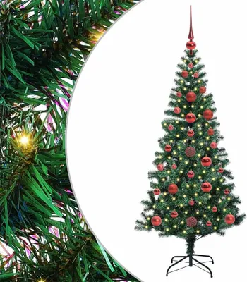 Obrázok produktu pre vidaXL Umelý predsvietený vianočný stromček zelený 120 cm