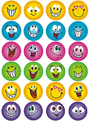 Produktbild von HERMA Decorative label MAGIC smilies, glittery 1 sheet