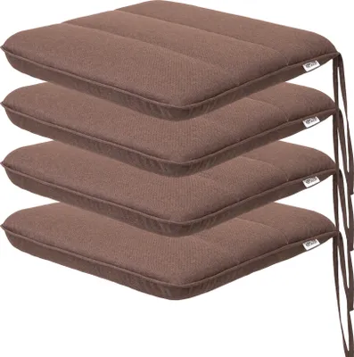 Obrázok produktu pre Súprava vankúšov na sedenie "Ada" - balenie 4 ks - 50 × 43 cm - odolné voči poveternostným vplyvom a pohodlné | vankúš na sedenie, záhradný vankúš, vankúš na sedenie, vankúš na stoličku | PillowPrim