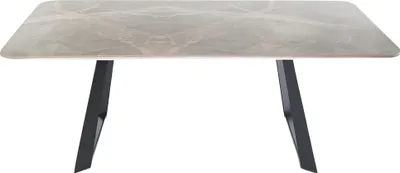 Immagine prodotto di Elegante tavolo da pranzo Tavolo da cucina moderno Piedi in metallo Mobili