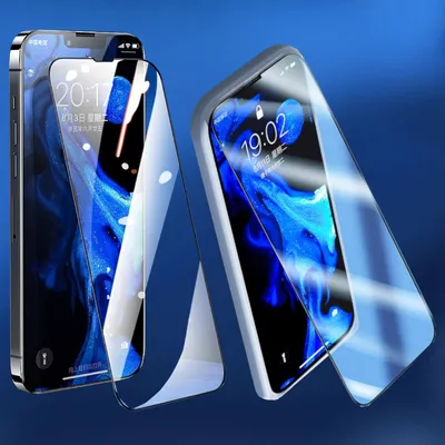 Image de Pour Apple iPhone 14 Plus / 13 Pro Max : 2 protections d'écran 4D Full H9 en verre incurvé