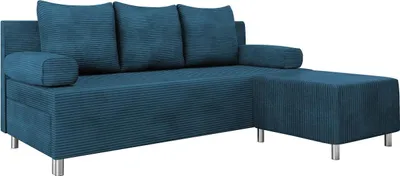 Produktbild von MIRJAN24 Schlafsofa Dover Cord mit Bettkasten und Schlaffunktion, Bettsofa, Couch vom Hersteller (Sofa mit Polsterhocker, Farbe: Poso 05)