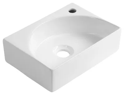 Productafbeelding van RUBIC keramische wastafel, 34x25 cm, wit