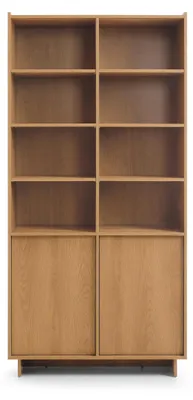 Produktbild von Großes Bücherregal / Regal YASUMI (98 cm) – Eiche Carmel (Japandi)