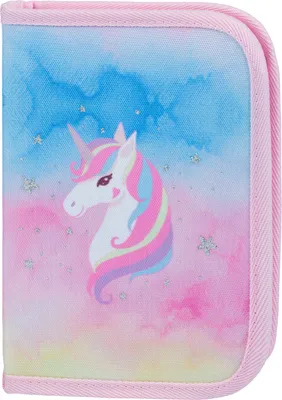 Image de BAAGL Trousse scolaire à un étage Licorne arc-en-ciel