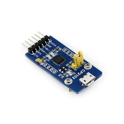 Produktbild von Waveshare CP2102 micro USB zu UART Brücke, USB-zu-Seriell, 12Mbit/s, 300bps-1Mbit/s, 3,3V-5V