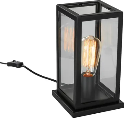 Obrázek produktu pro Italux Laverno industriální černá stolní lampa MT-202621-1-B