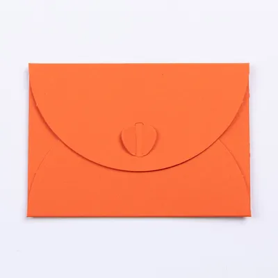 Produktbild von 50 x PresentFill® Mini Briefumschläge mit Herzverschluss - Orange