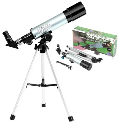 Produktbild von Anfänger-Teleskop für Kinder – Kompaktes tragbares Astronomie-Teleskop mit Stativ, 36,5 cm, perfekt als Geschenk