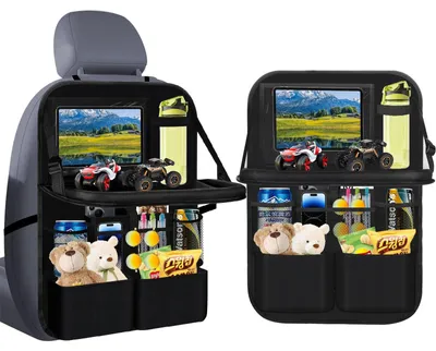 Produktbild von Multifunktionaler Auto-Organizer mit klappbarem Tisch für Kinder