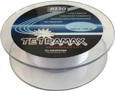 Obrázek produktu pro Asso Tetramax 1000 M kaprový vlasec Transparentní 0,180 mm Transparentní 0,180 mm