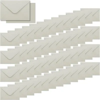 Produktbild von Briefumschläge grau, 50 Stück, 15,5x10,5 cm, für Einladungen
