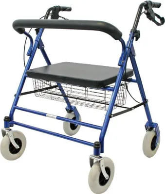 Produktbild von FabaCare Premium XXL Rollator Set G-223, Leichtgewichtrollator höhenverstellbar, faltbar, bis 227 kg