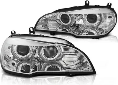 Produktbild von Xenon Scheinwerfer DRL LED Tagfahrlicht passend für BMW X5 E70 Bj. 07-10 Chrom