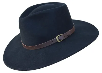 Produktbild von Premium Fedora-Hut - Wasserabweisendes Wollfilz mit Lederband