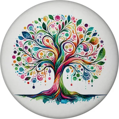 Produktbild von Lebensbaum Magnet mit Flaschenöffner rund