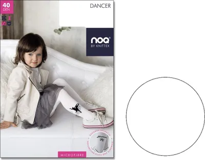 Produktbild von Kinderstrumpfhose mit Ballerina-Tänzerin 40 den Bianco 128-134