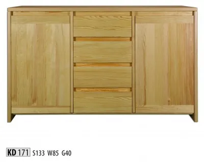 Obrázek produktu pro Příborník Masivní komoda Nábytek komody Pravé dřevo lowboard příborník Skříňka
