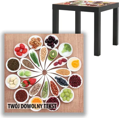 Zdjęcie produktu dla BLAT SZKLANY IKEA LACK Kuchnia z Twoim napisem 55x55cm 083b