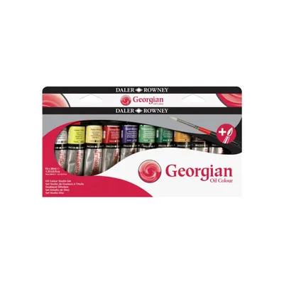 Produktbild von Daler-Rowney Georgian Ölfarbe Studio Set, 10 x 38 ml