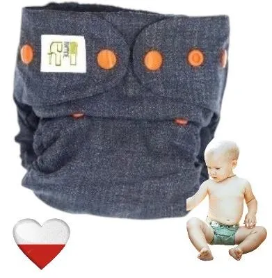 Produktbild von Wollwindeln, Jeansüberhosen, wiederverwendbare NappiMe-Windeln