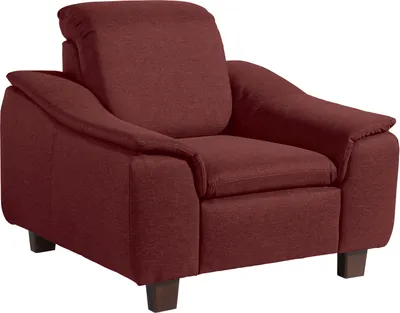 Produktbild von Max Winzer Sessel Aaron - Flachgewebe rot - Maße: 100 x 87 x 82 cm
