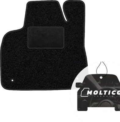 Produktbild von moto-MOLTICO Fahrer Fußmatte Auto Velours Fahrerseite Autoteppiche Schwarz Fahrermatte 1-teilig passend für Citroen DS5 2011-2015