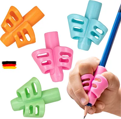 Produktbild von 5x Kinder Bleistift Grip Stift Halter Schreibhilfe Stiftehalter Haltung Korrektur