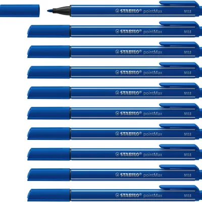 Produktbild von STABILO Filzschreiber - pointMax - 10er Pack - ultramarinblau