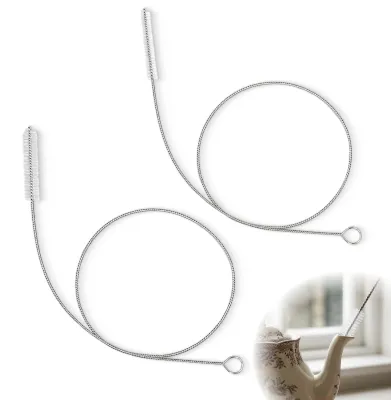 Produktbild von Famanu Buisreinigungsborstel 100 cm - 2 Stück, flexible Schlauchbürste aus rostfreiem Stahl