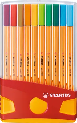 Produktbild von Fineliner - STABILO point 88 - ColorParade - 20er Pack - mit 20 verschiedenen Farben