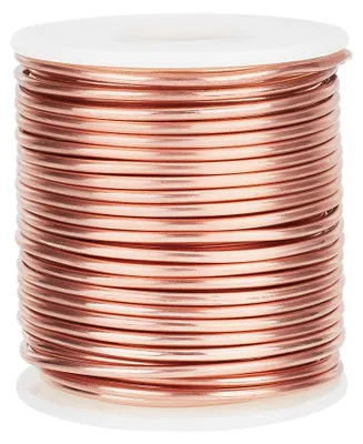 Produktbild von Kupferdraht - Weicher Kupferdraht 2 mm - Ideal für Schmuckherstellung - 20 Meter - Handwerksmaterial - Geeignet für Garten und Festlichkeiten...