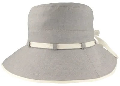 Imagen del producto de Sombrero estilo "flapper" para actividades al aire libre, tejido marítimo, protección UV 80, de la marca Hut-Breiter, color azul, talla S