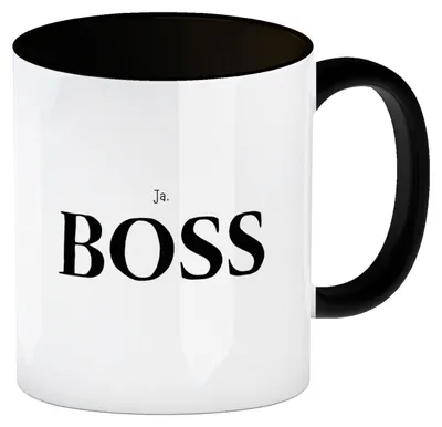 Produktbild von Büro Kaffeebecher in schwarz - Ja, Boss